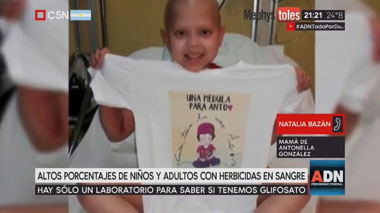 18 01 02 OP El ministro Ethchevehere entre ríos de glifosato 1ra. Parte 3 Antonella González cuando estaba internada en el Hospital Garrahan