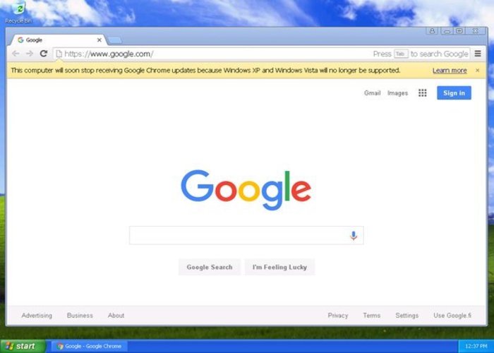 19 01 20 DM Obsolescencia programada 1 Google chrome xp