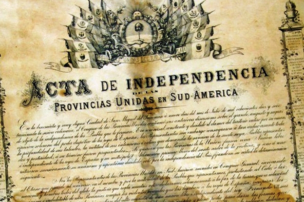 19 07 08 CS A sus plantas rendido un león 2 Acta de la Independencia