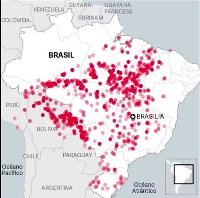 19 08 30 OP Cuando el infierno llega al bosque 2 Incendios en el Amazonas focos el 24 de agosto