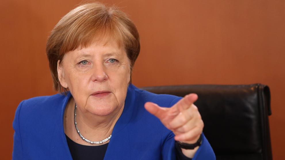 20 05 04 OP Merkel pide una vacuna de la COVID 19 para todos 1 La canciller alemana Ángela Merkel