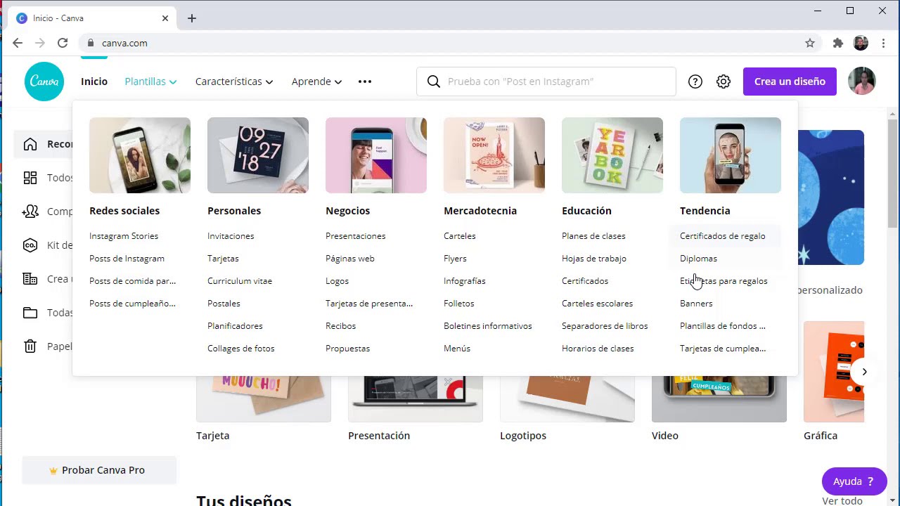22 11 08 DM Canva todo Canva 3 Varias plantillas preconfiguradas